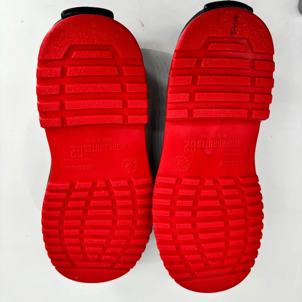 Tingley Workbrutes G2 Overshoes Mens Medium Black‎ Red Excellent Waterproof PVC